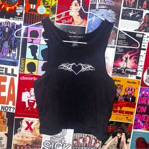 Streetwear Society Black Heart Tattoo Tank Top